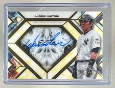 Hideki Matsui 2025 Topps Diamond Icons Canary Icons of the Diamond Auto 1/10