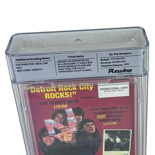 VHS Detroit Rock City Promotional Screener 9.0 Rewind Graded Screening Copy Demo - Picture 4 of 6