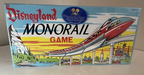 Disneyland Monorail Board Game 50th Anniversary Reproduction 2005 NEW SEALED