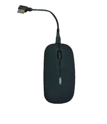 INPHIC Black Slim Rechargeable Wireless Mouse 2.4G Silent Cordless 2400 DPI USB