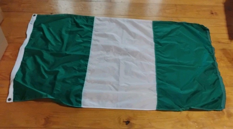 Vintage Aradyne Flag Company,  Houston Nylon 3 X 5 Nigerian Flag 