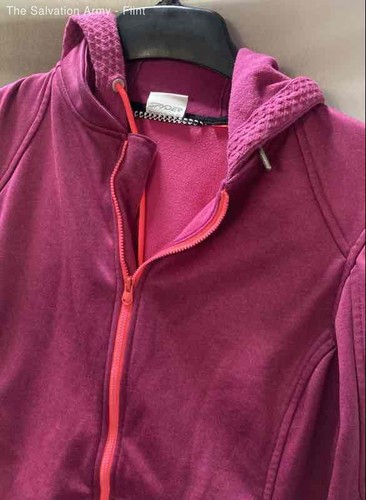 Spyder Womens Purple Long Sleeve Pockets Full-Zip Fleece Jacket Size Medium - Picture 5 of 6