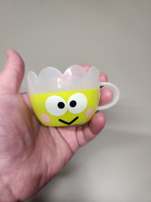 Sanrio Keroppi Pretend Play Tea Cup Kids Preschool Toy Dish Green White