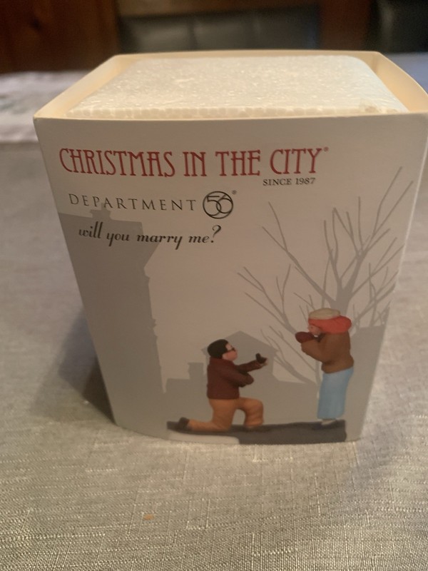 department 56 christmas in the city Will You Marry Me? Brand New