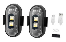 Wireless Strobe Lights with Remote Control Motorcycle Car LED 8 Colors 2 Pack