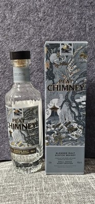 Wemyss Malts Peat Chimney Blended Malt Scotch Whisky Empty Unrinsed Bottle & Box