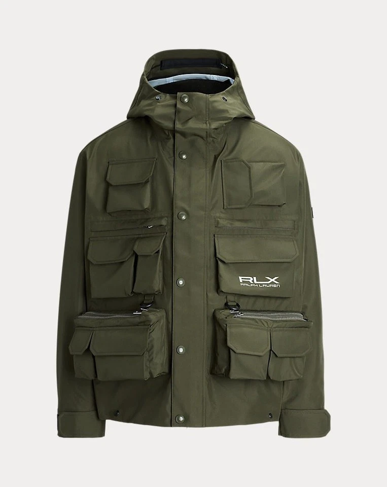 Ralph Lauren RLX Water-Repellent Wading Jacket Mens Hooded Ranger Green Sz L!
Opens in a new window