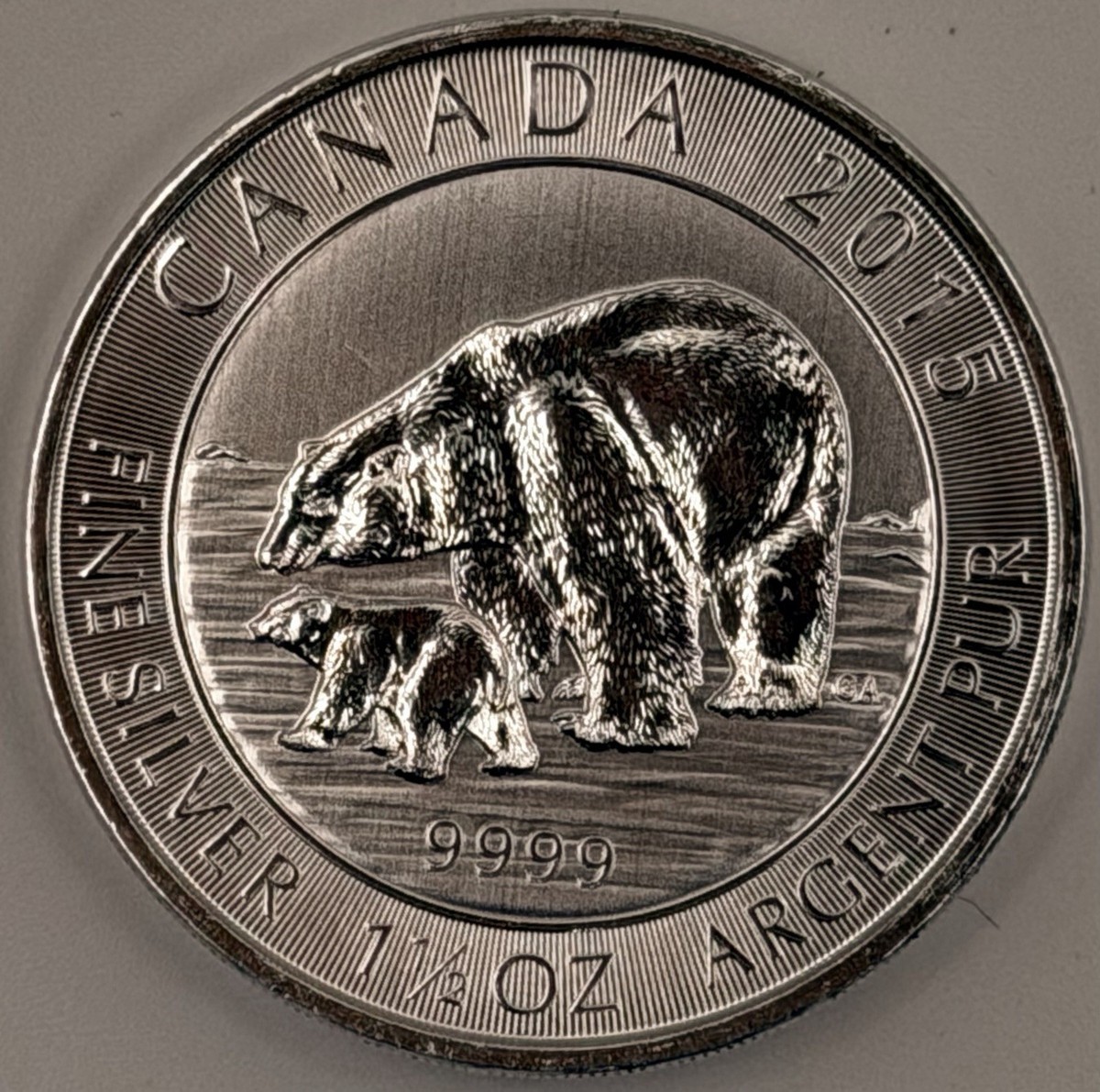 2015 Canada 1.5 oz Silver $8 Polar Bear & Cub BU | eBay