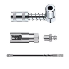 Right Angle 90&deg; Grease Gun Coupler Tool 1/8Inch NPT Threads w/ 11.82" Hose