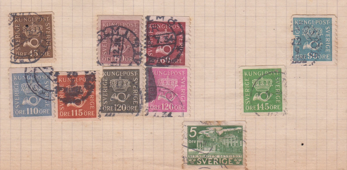 Lot De Timbres De Suède Oblitérés - Années 1997/98, Collection Philatélie