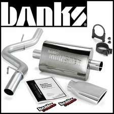Banks Power Monster 2.5" Cat-Back Exhaust System Fits 1997-99 Wrangler 2.5L 4.0L