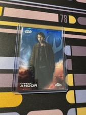 2025 Topps Chrome Star Wars Cassian Andor Blue Pulsar Refractor 22