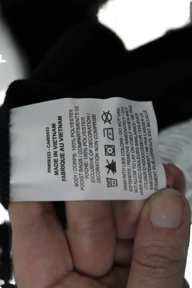 Nike Boys Perforated Logo Print Drawstring Waist Athletic Shorts Black Size M - Image 3 of 4