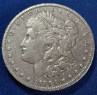 A 1894-O Morgan Silver Dollar - 90% US Coin Better Date