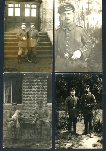 German Military Photo some Soldiers, lot of 4 ,ww1, 1915