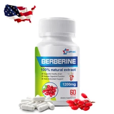 Premium Berberine HCL Extract 1200mg,Blood Sugar Support,Healthy Cholesterol