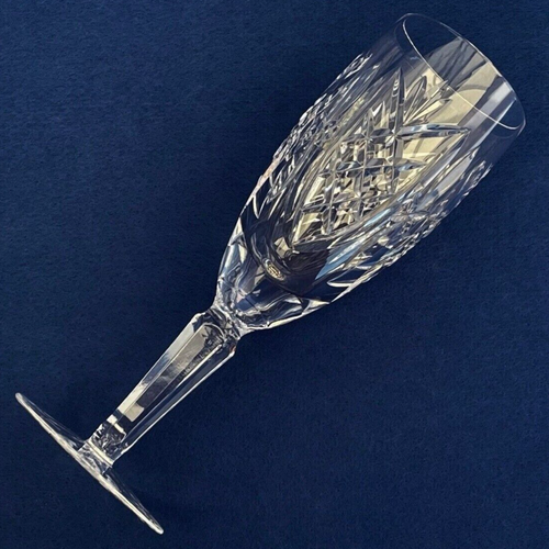 Waterford Crystal PORTRUSH Stemmed Champagne Flute Glass Etched RARE Collectable - Picture 2 of 4