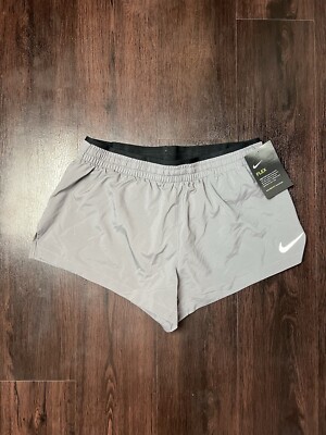 Nike Womens Flex Elevate 3  Running Shorts Gray Black BQ5931-056 Size Small S