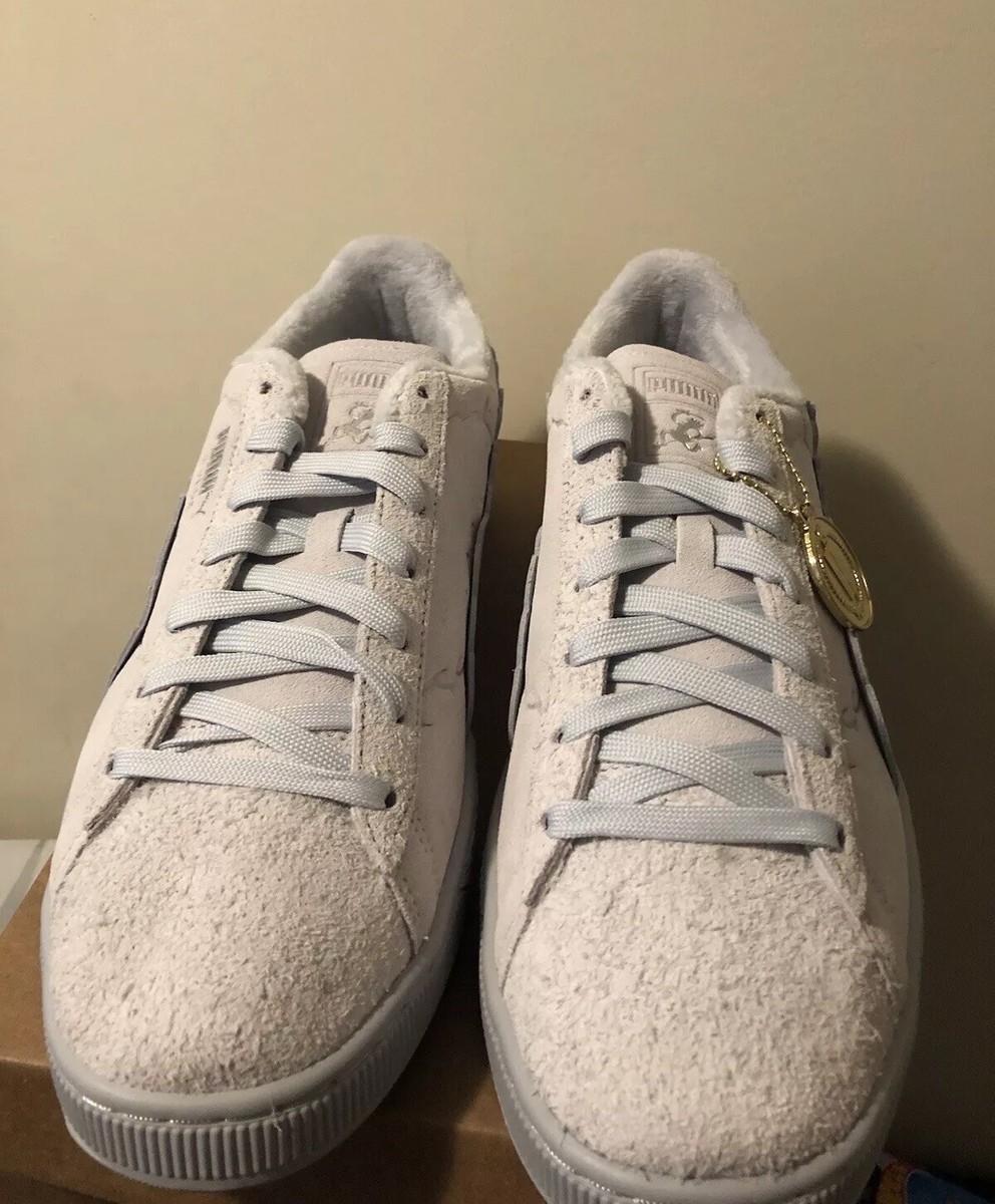 PUMA x ONE PIECE Luffy Suede Sneaker White Gray Men 396524