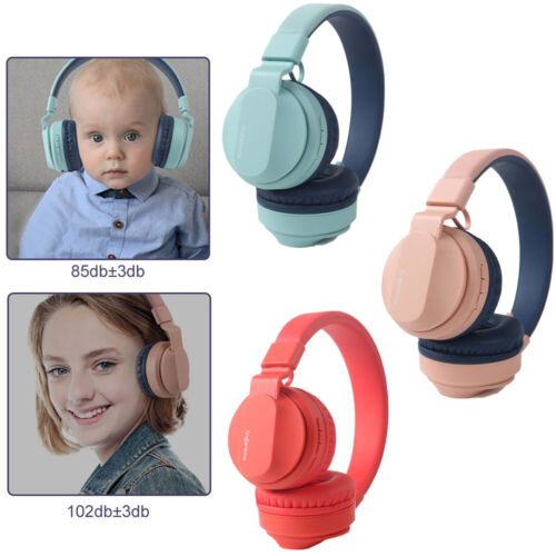 Over Ear Headphones Bluetooth 5.0 Wireless Stereo Bass Headphone Kids Adult Gift - Afbeelding 1 van 23