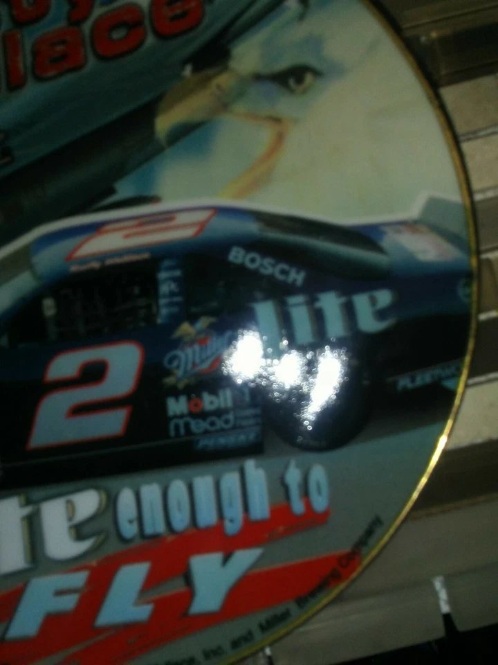 Rusty Wallace, Miller Light #2 Ceramic Plate 8" Hunter Mfg.Commemorative Motorsp - Image 4 of 4