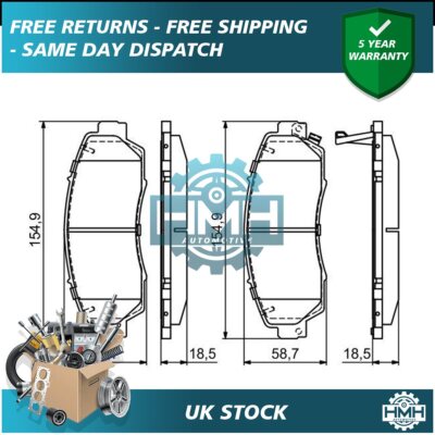 Fits Honda CR-V 2012-2024 1.5 1.6 D 2.0 2.2 HMH Front Brake Pads Set