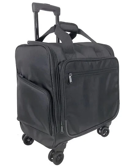 Netpack Black 16" Four Wheeled Duffel made w/ 1680 D Polyester + Swivel Wheels - Image 3 of 4