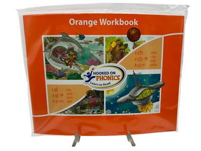 Hooked On Phonics First 1st Grade Orange Workbook Level 2 Only - New Sealed