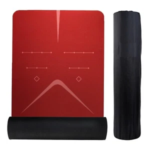 Exercise Yoga Mats Thick w/Carry Strap - Gym Pilates Meditation Fitness