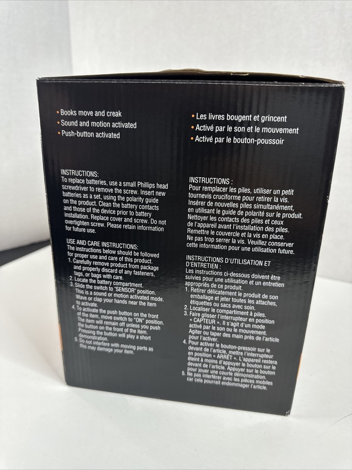 Ashley Halloween Animated Moving Books with Sound Halloween Haunted