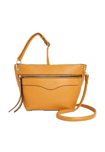 London Fog Broadway Double Compartment Woven Sling Bag MSRP  display picture 3