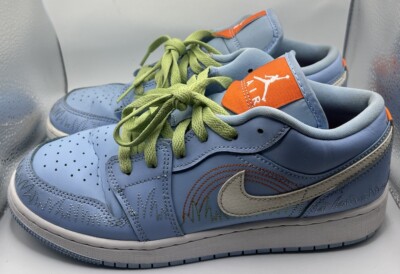 Nike Air Jordan 1 Mid “Blue Stitch” Shoes DO8227-400 Sail