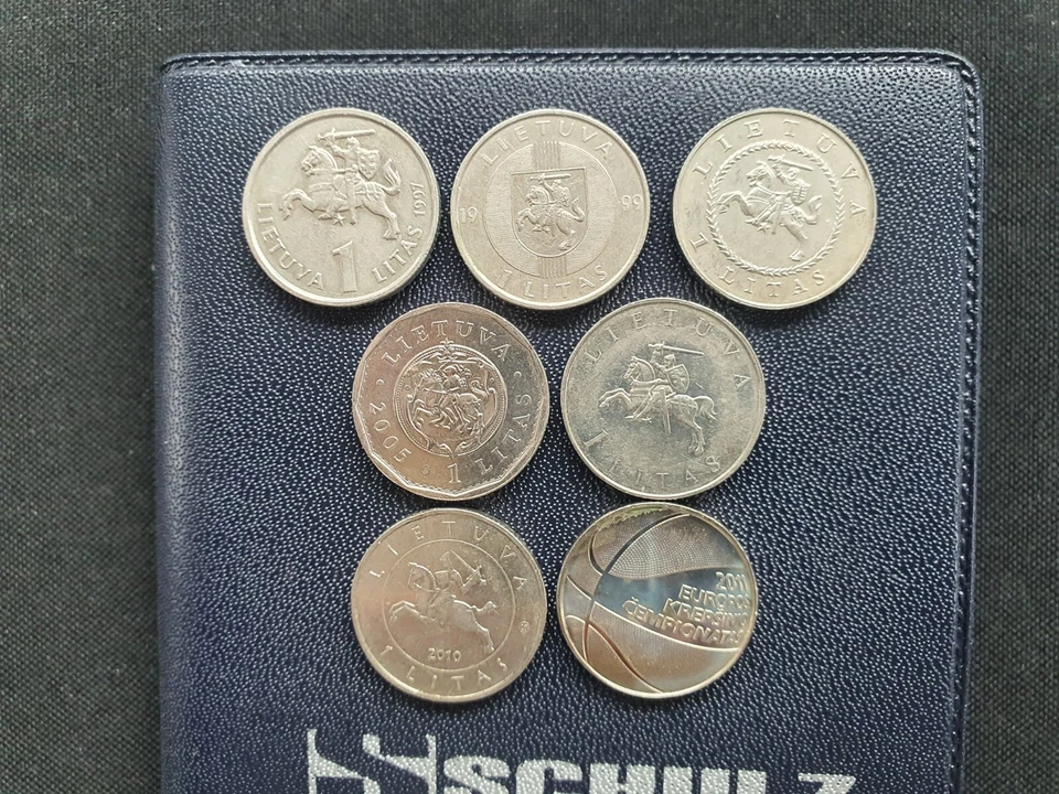 Lithuania 1 Litas lot set 1997, 1999, 2004, 2005, 2009, 2010, 2011 - Image 3 of 4