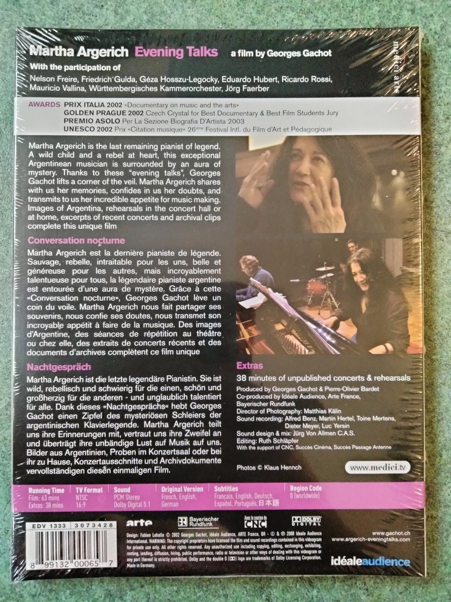 【中古】 Argerich Evening Talks Film By es Gachot Martha Argerich Evening Talks DVD, 2008 Film by Georges Gachot | eBay