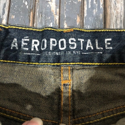 AEROPOSTALE Boys Size 27/28 Slim Straight Distressed Jeans - Picture 6 of 11