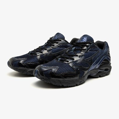 MIZUNO WAVE RIDER 10 END. D1GD2434 01 Black Beauty Estate Blue Width 2E