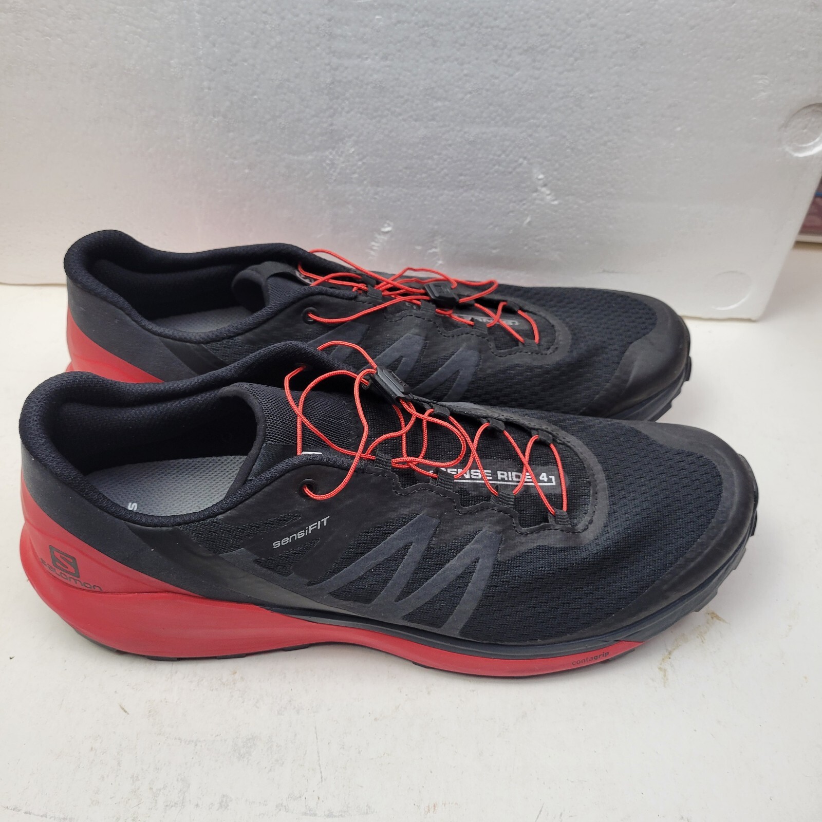 Sneakers Salomon Sense Ride 4 taglia: uomo US 14 nere allenamento escursionismo senza usura