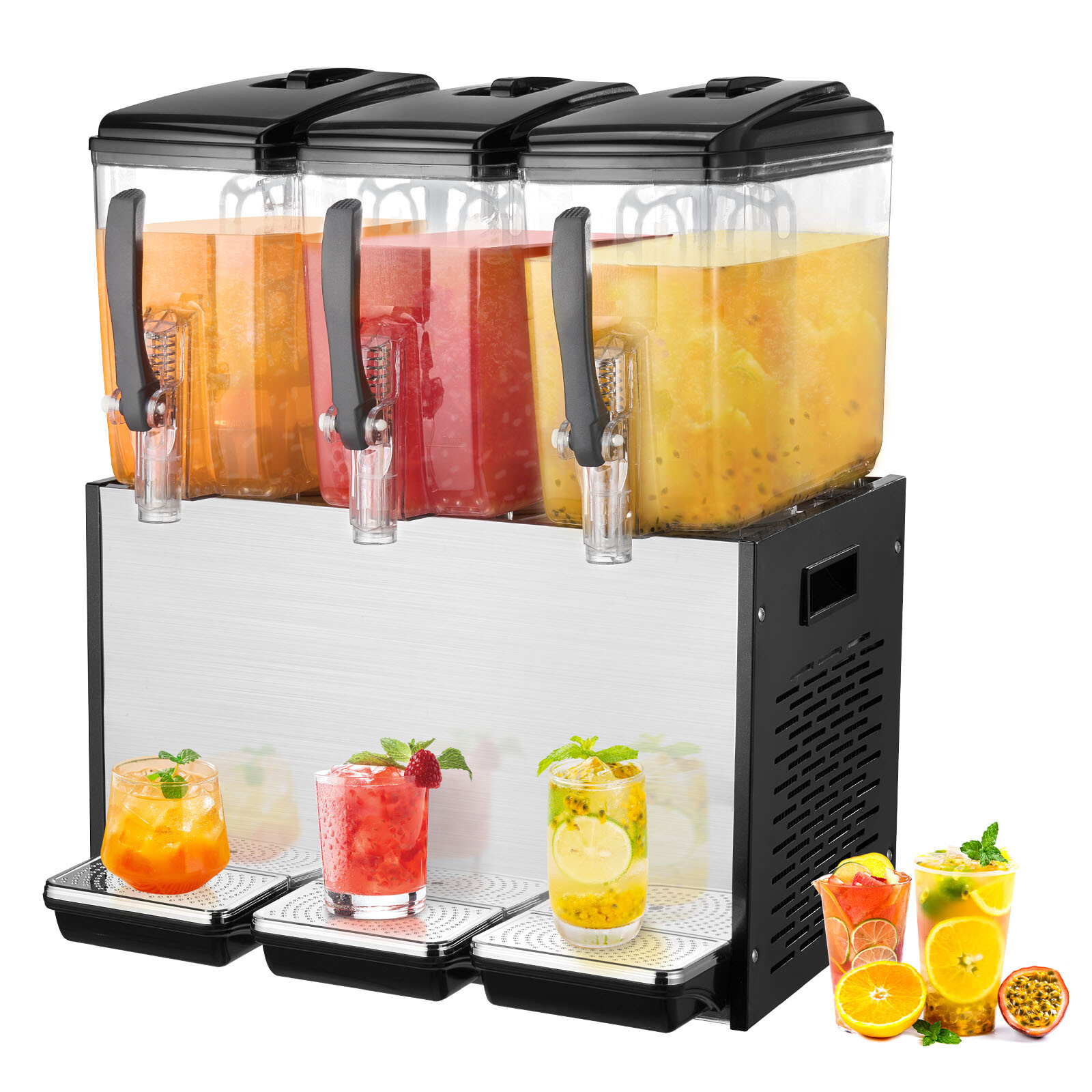 Distributeur de boissons glacées professionnel en acier inoxydable