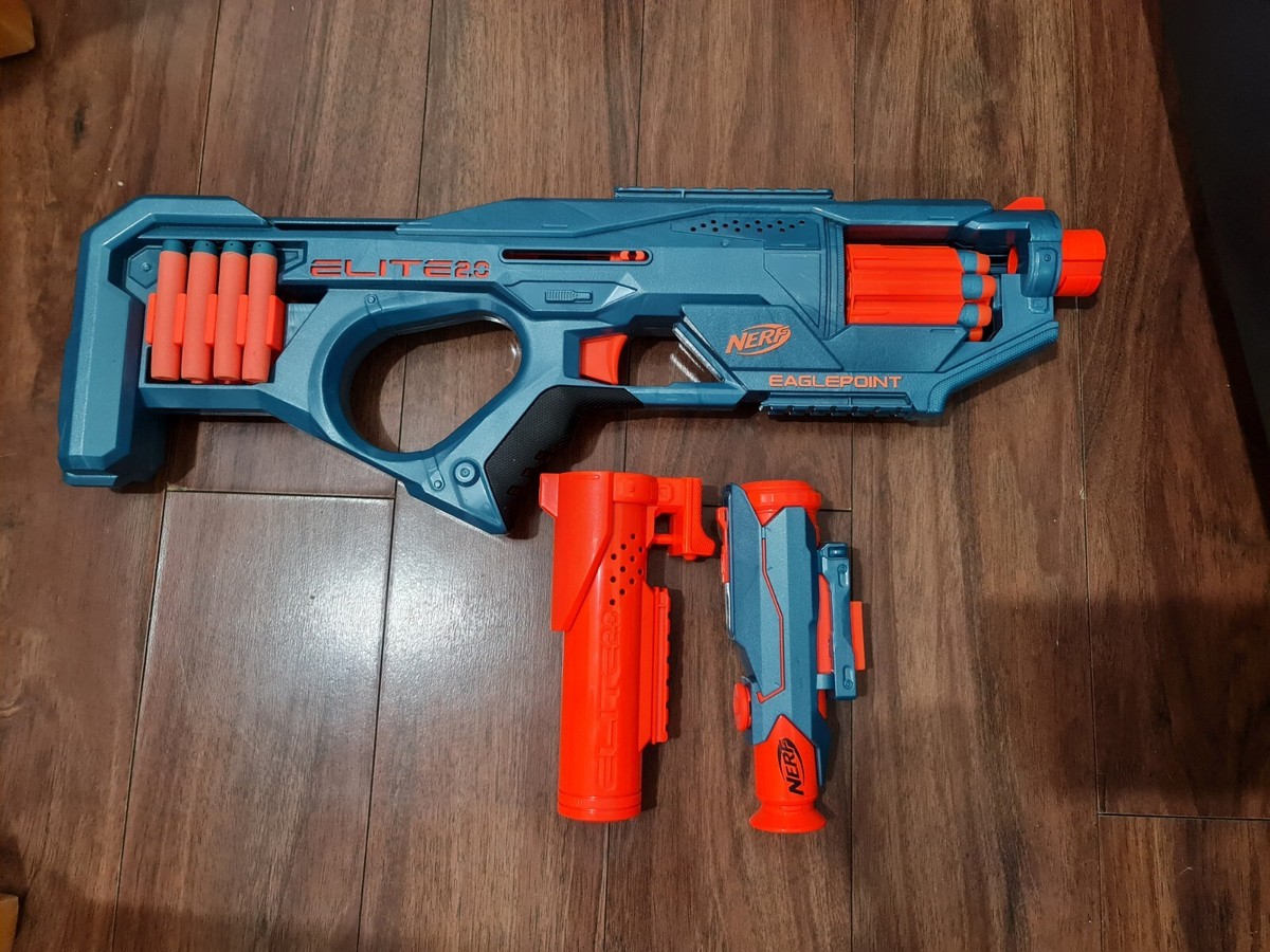 NERF Elite 2.0 Eaglepoint RD-8 Blaster 16 Elite Darts