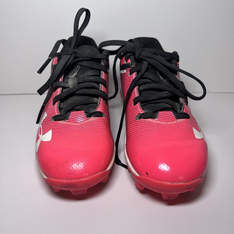 Under Armour Youth Kids Leadoff Low RM J Pink Baseball Cleats Shoes