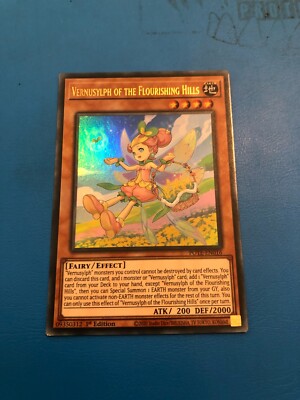 Yugioh Ultra Rare Vernsylph Of The Flourishing Hills POTE-DE016 1. Auflage