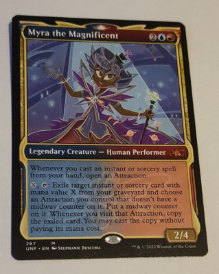 MtG Myra the Magnificent (UNF-267) Mythic Rare Alternative Art English MINT
