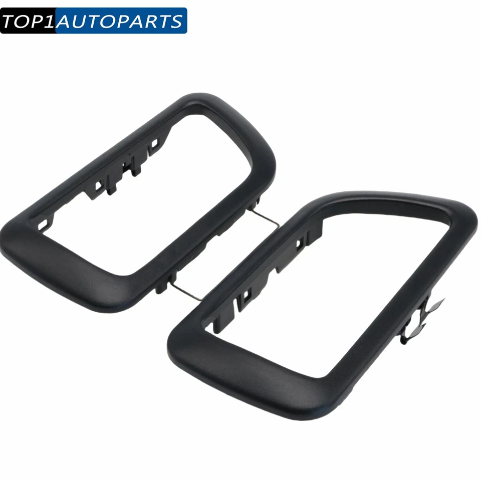 2x Cubierta de manija de puerta interior negra para Mitsubishi Montero Shogun Pajero 2001-2006 Foto 2 de 4