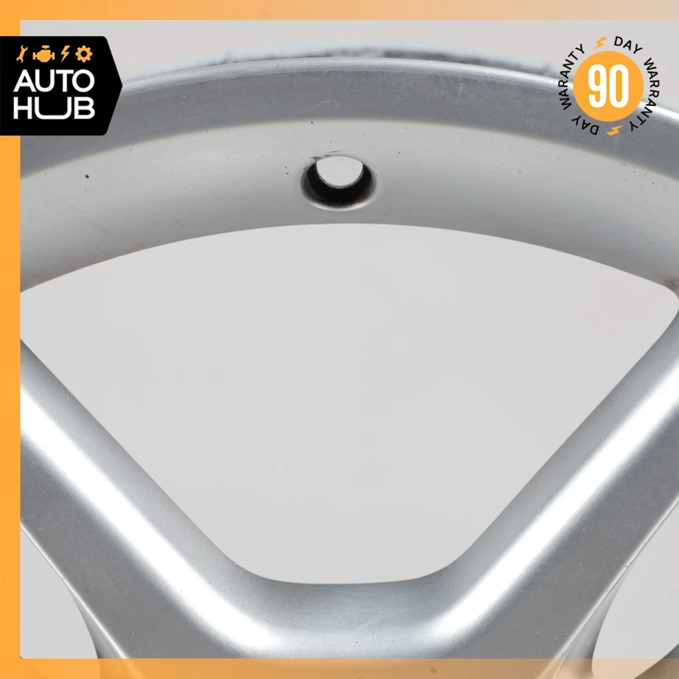 Mercedes R230 SL55 SL65 AMG 9.5 x 18 18" Rear Wheel Rim Silver 2304012902 OEM - Image 3 of 4