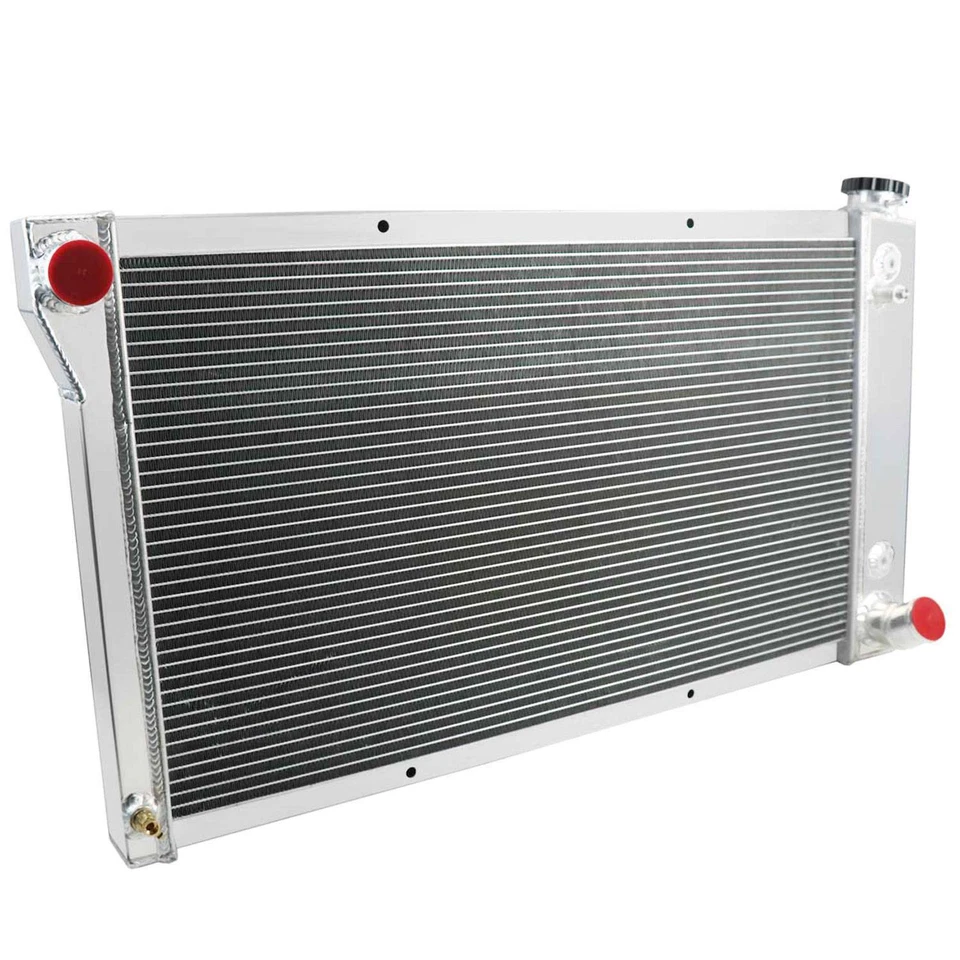 3-ROW ALUMINUM RADIATOR SHROUD FANS FITS 1967-1972 CHEVY C10 TRUCKS C K 10 20 30 Foto 4 de 4