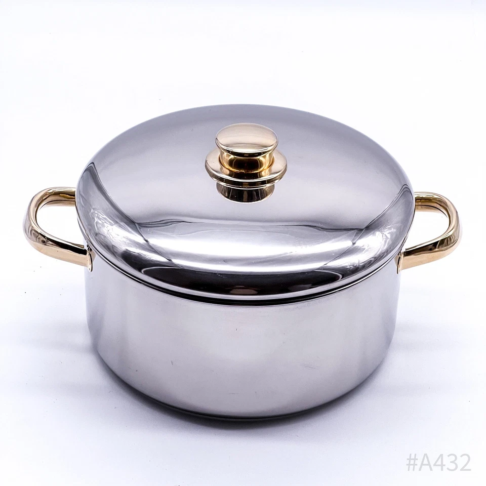 Kochtopf 18-10 Chrome-Nickel Sandwich Boden Edelstahl Rostfrei | 24,5x13cm - Bild 2 von 4