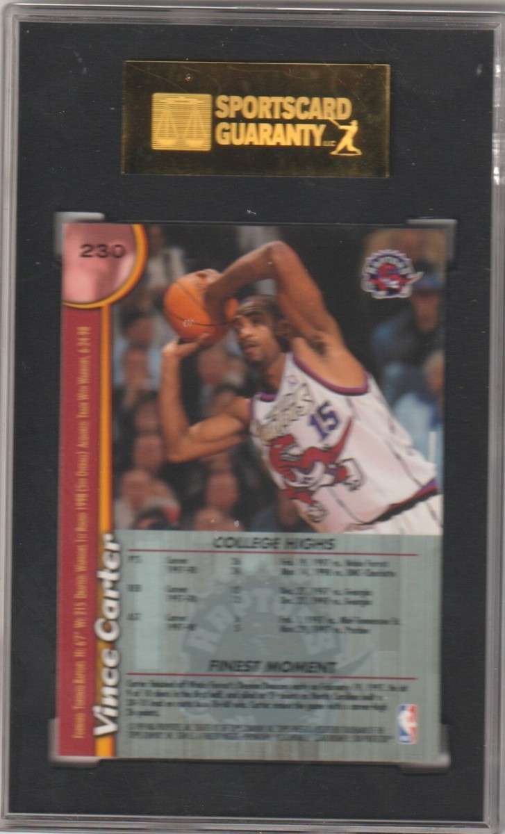 NBAカード ビンス・カーター VINCE CARTER; 1998-99 TOPPS FINEST BASKETBALL #239 - SCG