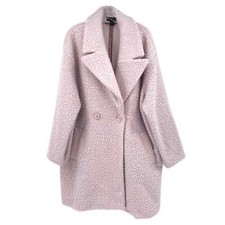 Halogen Purple Mid-length Pea Coat Teddy Jacket | Perfect For Any Occasion
