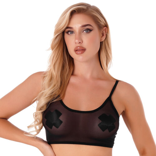 Women Cheer Uniform Tops Night Club Crop Top Rhinestone Cheerleader Costume - Picture 78 of 87