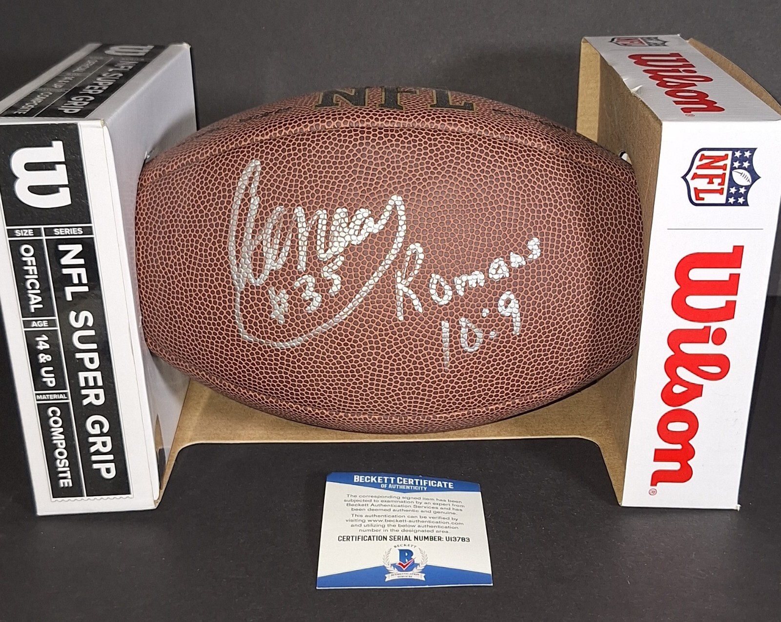 Aeneas Williams Autographed Signed Arizona Cardinals Football "Romans 10:9" Beckett COA 